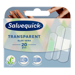 Salvequick Plastry tradycyjne Transparent Aloe Vera 20 sztuk