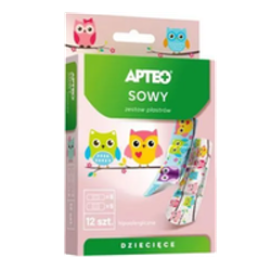 Apteo Care Zestaw plastrów sówki 12 sztuk