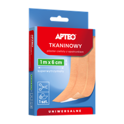 Apteo Care Plastry tkaninowe cieliste 1m x 6 cm