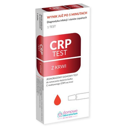Test CRP do oznaczania stężenia białka C-reaktywnego (CRP) we krwi 1 sztuka