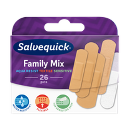 Salvequick Plastry tradycyjne Family Mix 26 sztuk