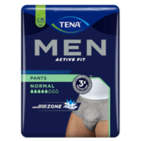 TENA Men Pants Normal Grey S/M Bielizna chłonna dla mężczyzn, 9 sztuk
