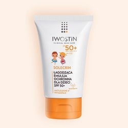 Iwostin SPF 50+ Solecrin Łagodząca emulsja ochronna dla dzieci 100ml DATA 30.08.2025