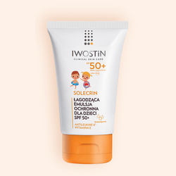 Iwostin SPF 50+ Solecrin Łagodząca emulsja ochronna dla dzieci 100ml