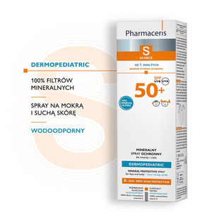 Pharmaceris S DERMOPEDIATRIC Mineralny spray ochronny SPF50+ do twarzy i ciała 100ml