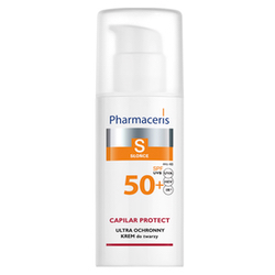 Pharmaceris CAPILAR PROTECT Ultra ochronny krem SPF 50+ do twarzy dla skóry naczynkowej 50ml