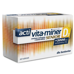 Acti Vita-miner Senior + D3 drażetki 60 sztuk