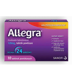 Allegra 120mg tabletki 10 sztuk