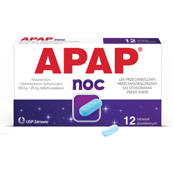 Apap Noc tabletki 12 sztuk