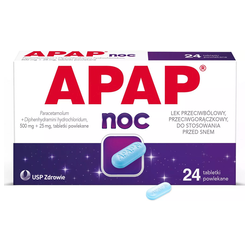 Apap Noc tabletki 24 sztuk
