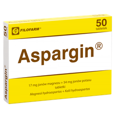 Aspargin 17 mg + 54 mg 50 tabletek