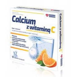 Rodzina Zdrowia Calcium z witaminą C 12 tabletek