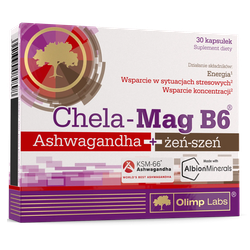 Olimp Chela Mag B6 Ashwagandha 30 kapsułek