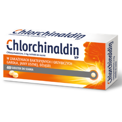 Chlorchinaldin VP 40 tabletek do ssania