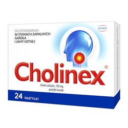 Cholinex tabletki do ssania 24 sztuki