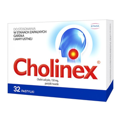 Cholinex tabletki do ssania 32 sztuki