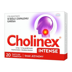 Cholinex Intense jeżyna 20 tabletek do ssania