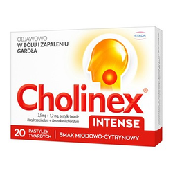 Cholinex Intense miód i cytryna 20 tabletek do ssania