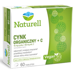 Cynk Organiczny + C Naturell 60 tabletek