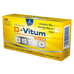 D-Vitum Forte Osteo 60 tabletek do ssania