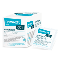 Demoxoft Clean do higieny powiek chusteczka 1 sztuka