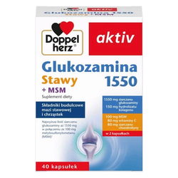 Doppelherz activ Glukozamina 1550 Stawy + MSM 40 kapsułek