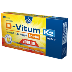 D-Vitum Forte 2000j.m + K2 60 kapsułek