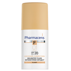 Pharmaceris F COVERAGE-CORRECTION 01 IVORY Delikatny fluid intensywnie kryjący 30ml