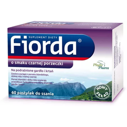 Fiorda Porzeczka tabletki do ssania 60 sztuk