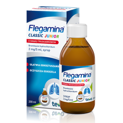 Flegamina Junior truskawka syrop 200ml