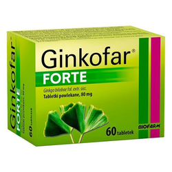 Ginkofar Forte 80mg tabletki 60 sztuk