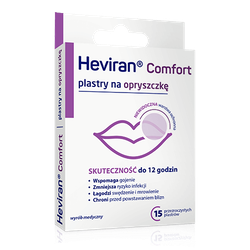 Heviran Comfort plastry na opryszczkę 15 sztuk