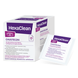 HexaClean chusteczki do powiek 20 sztuk