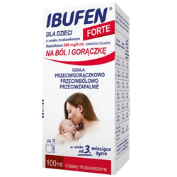 Ibufen Forte zawiesina truskawka dla dzieci 100ml