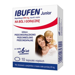 Ibufen Junior 200mg 10 kapsułek
