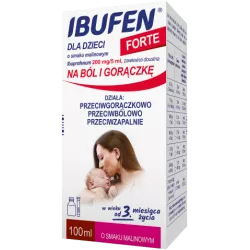 Ibufen Forte zawiesina malina dla dzieci 100ml