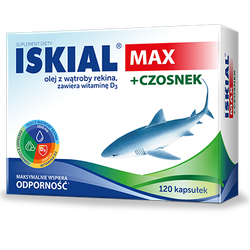 Iskial Max + Czosnek kapsułki 120 sztuk