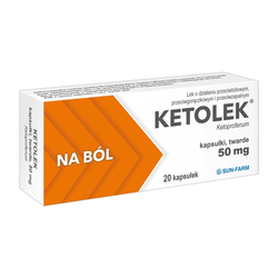 Ketolek 50mg kapsułki 20 sztuk