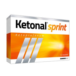 Ketonal Sprint 25mg 12 saszetek