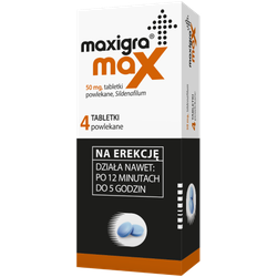 Maxigra Max 50mg 4 tabletki