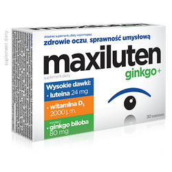 Maxiluten ginkgo+ tabletki 30 sztuk