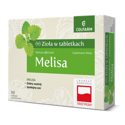 Zioła w tabletkach Melisa 90 tabletek