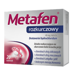 Metafen rozkurczowy 0,04 g tabletki 40 sztuk