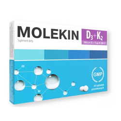 Molekin D3+K2 30 tabletek