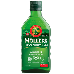 Tran norweski Mollers płyn naturalny 250ml