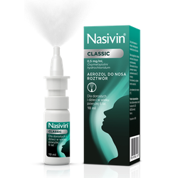 Nasivin Classic 0.05% aerozol do nosa 5ml