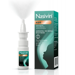 Nasivin Kids 0,025% aerozol do nosa 10 ml