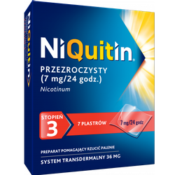 NiQuitin 7mg/24h system transdermalny plastry 7 sztuk