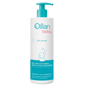 Oillan Baby Żel 3w1 do kąpieli, mycia ciała i włosów 750 ml