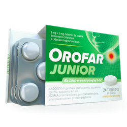 Orofar Junior 24 tabletki do ssania